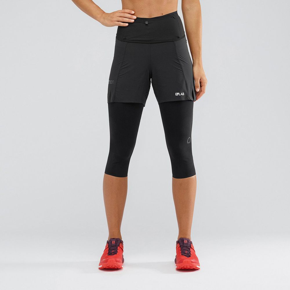 SALOMON UK S/LAB - Womens Shorts Black,JAEI02943